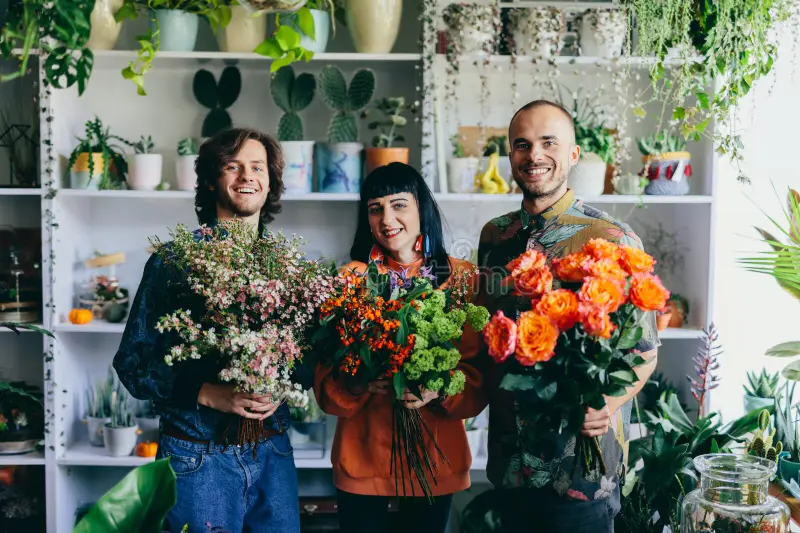 Our florist team at work